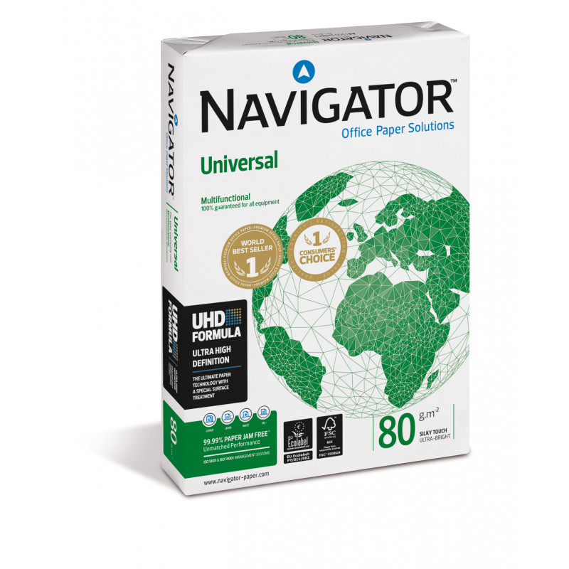 Papel fotocopiadora Navigator Din A4 80 gr -paquete de 500 h